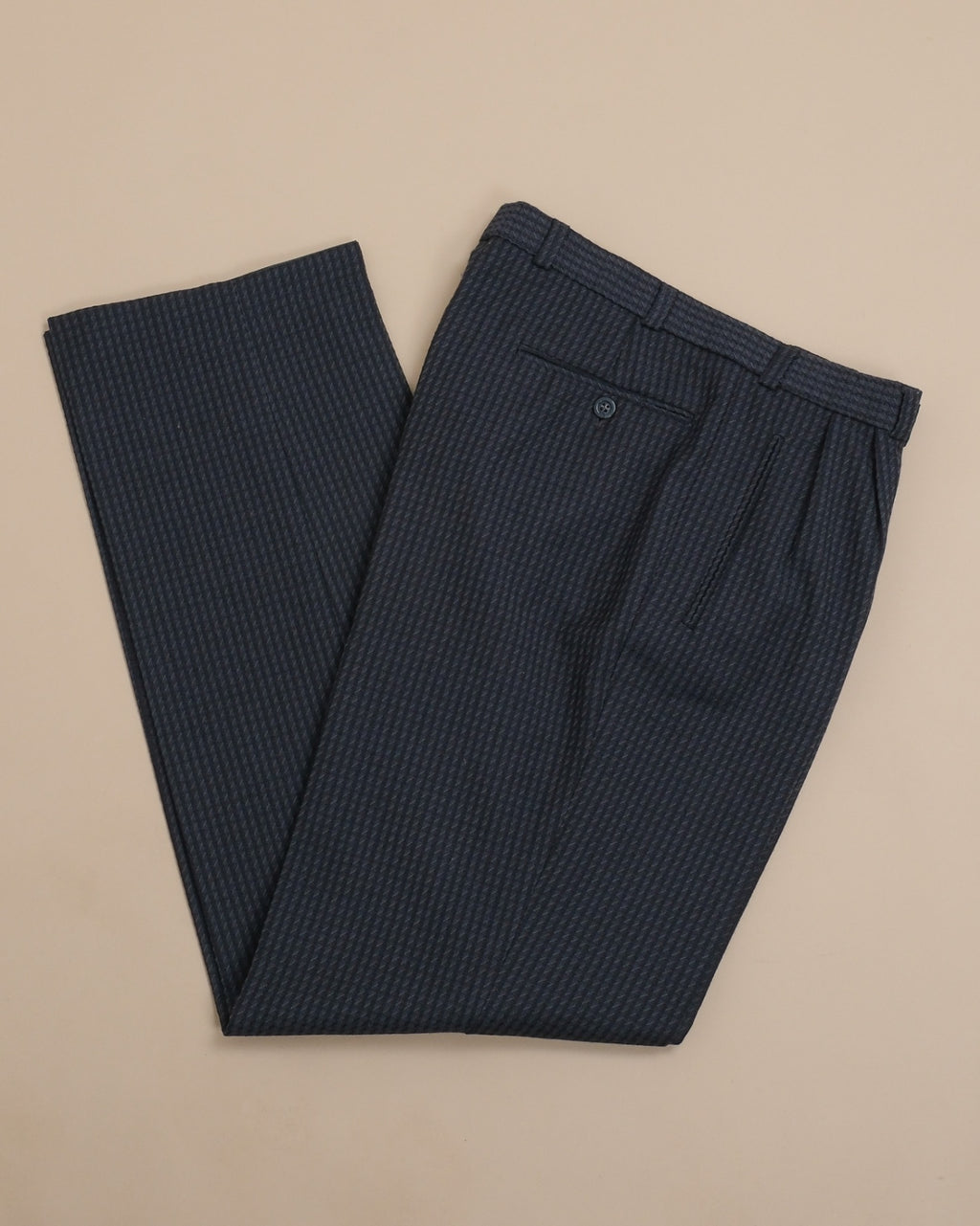 Navy Blue Wool Blend Suit