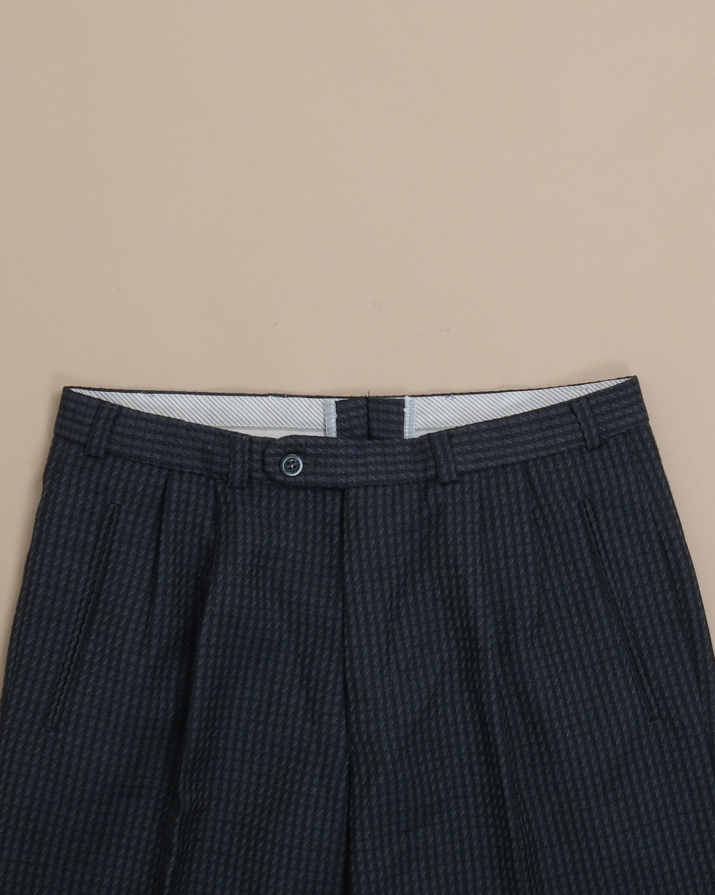 Navy Blue Wool Blend Suit