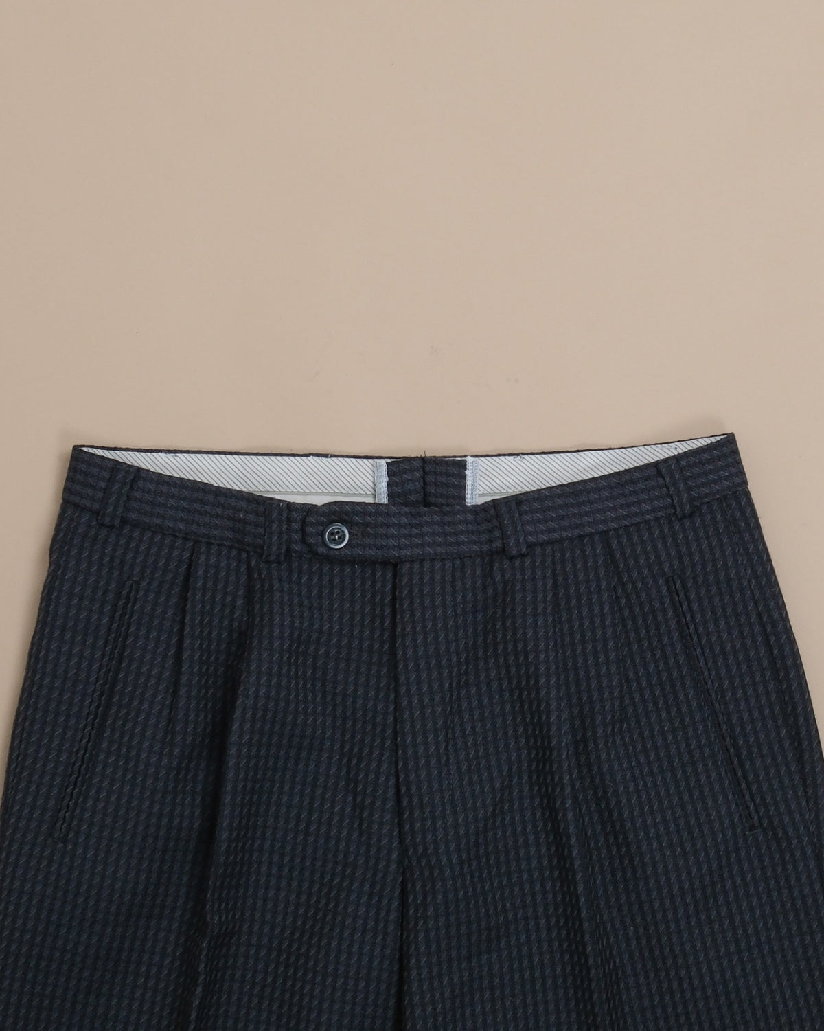 Navy Blue Wool Blend Suit