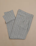Grey Woven Cotton Blend Pants