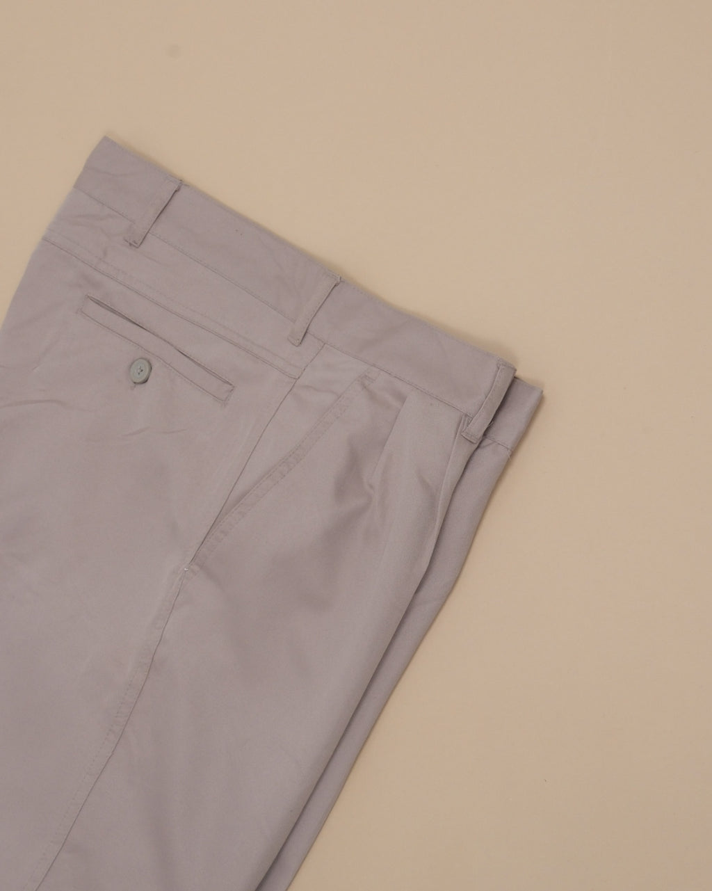 Light Gray Cotton Twill Pants