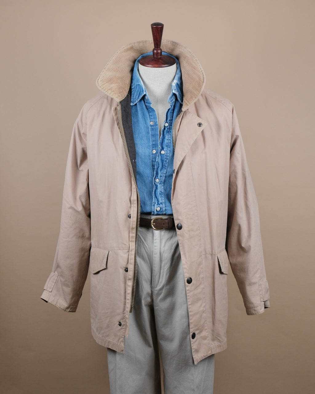 Beige Cotton Coat