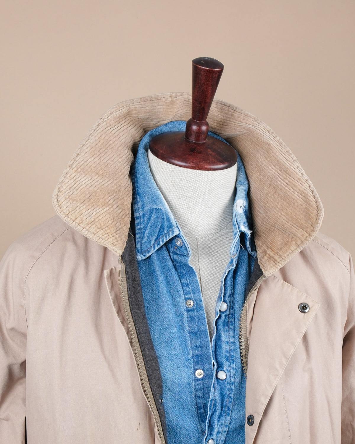 Beige Cotton Coat