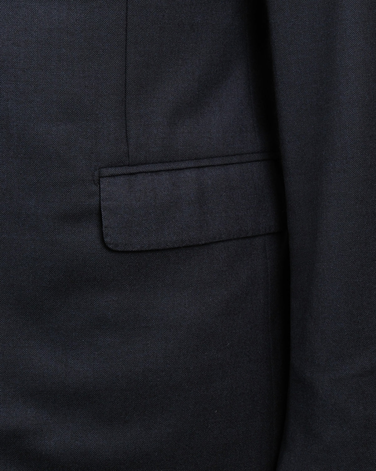 Navy Fine Worsted Wool Sports Jacket