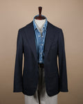 Navy Fine Worsted Wool Sports Jacket