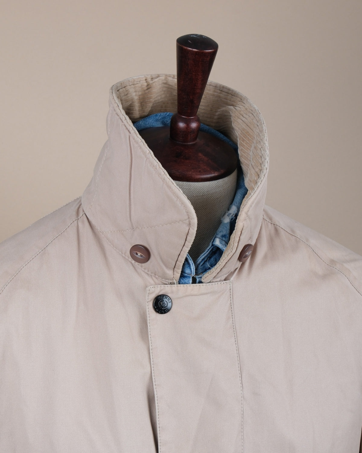 Beige Cotton Coat
