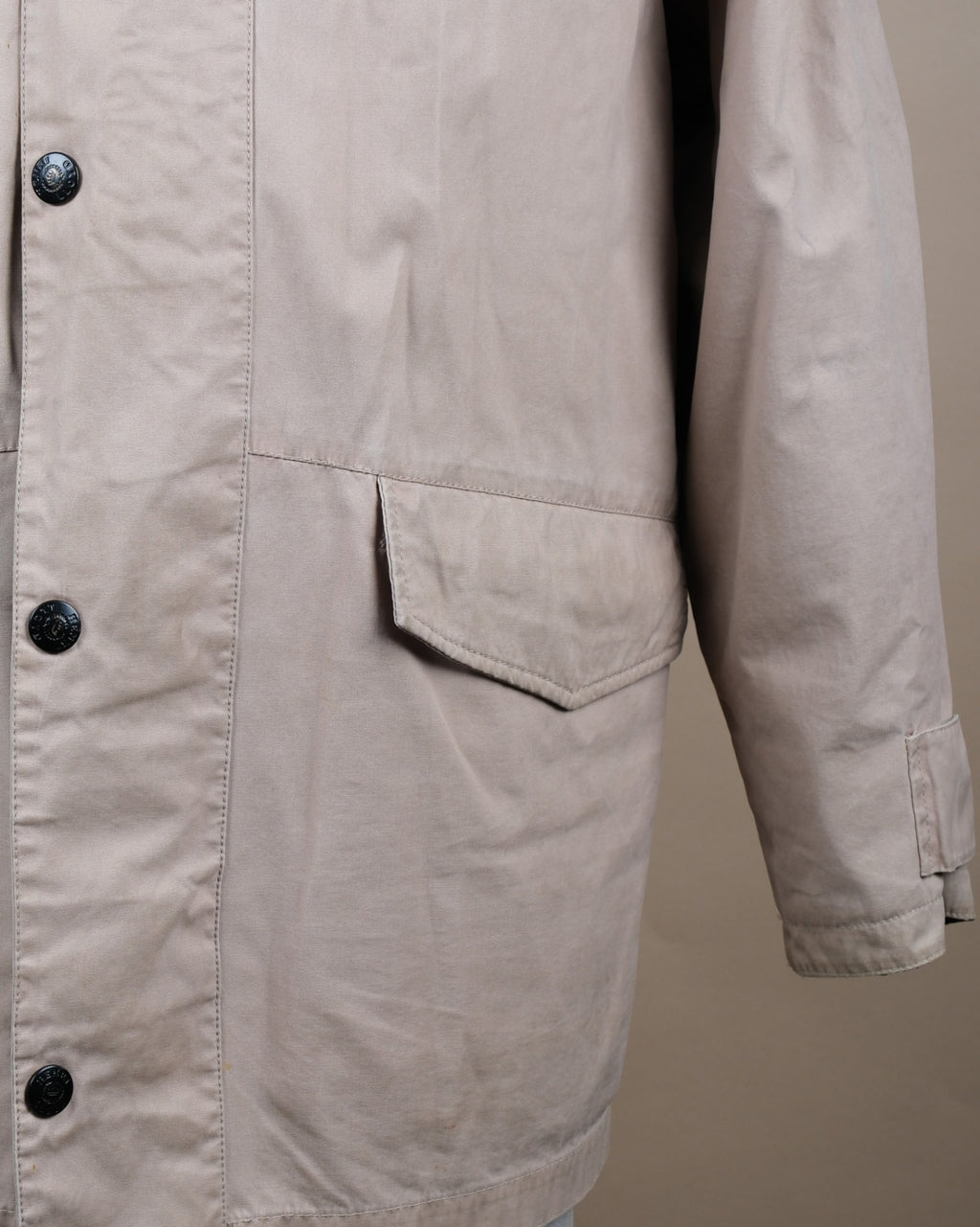 Beige Cotton Coat