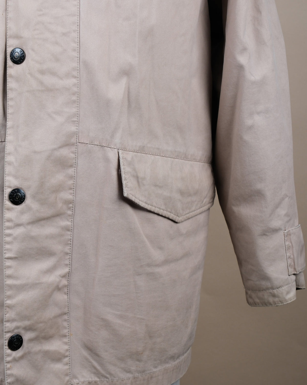 Beige Cotton Coat