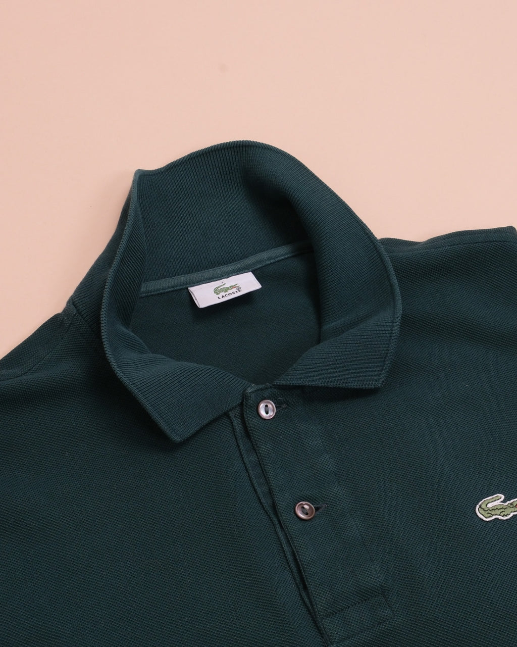 Dark Green Cotton Piqué Polo