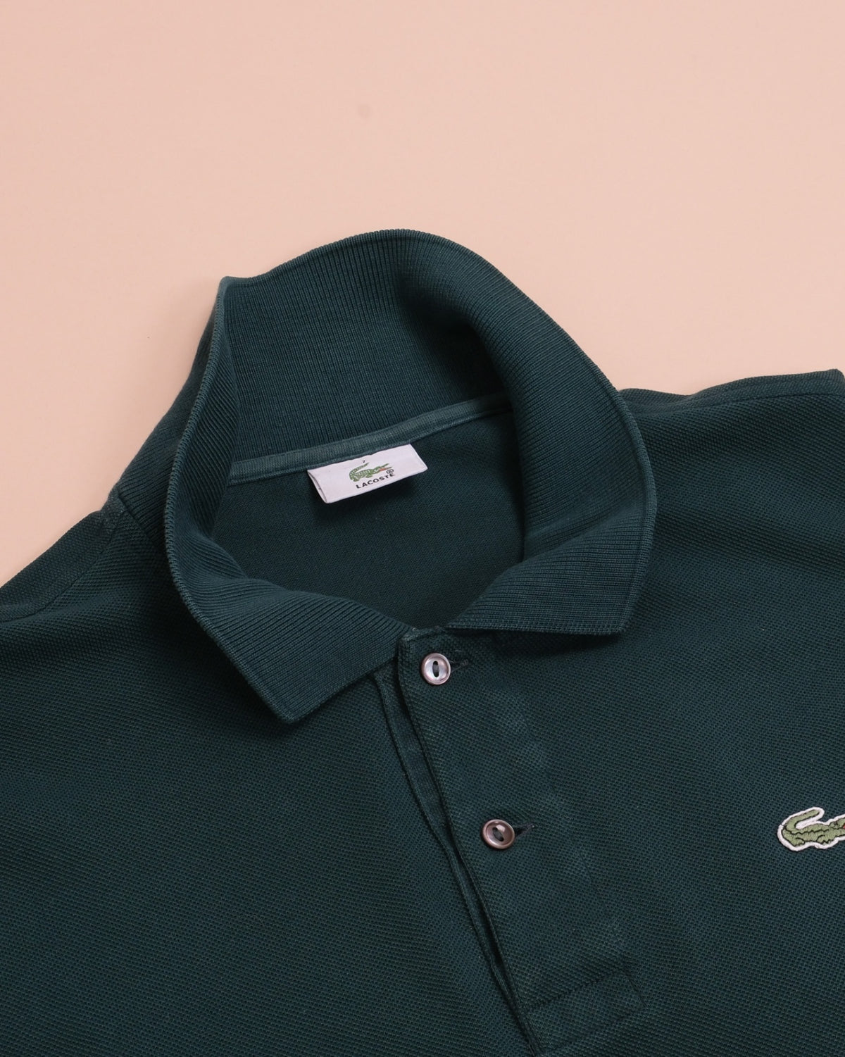 Dark Green Cotton Piqué Polo