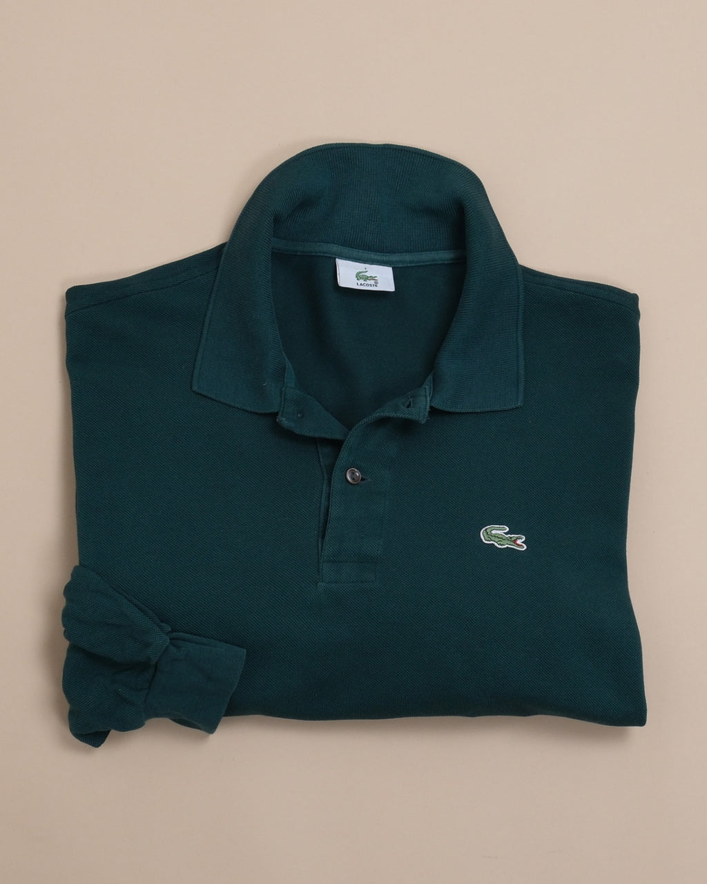 Dark Green Cotton Piqué Polo