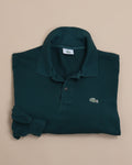 Dark Green Cotton Piqué Polo