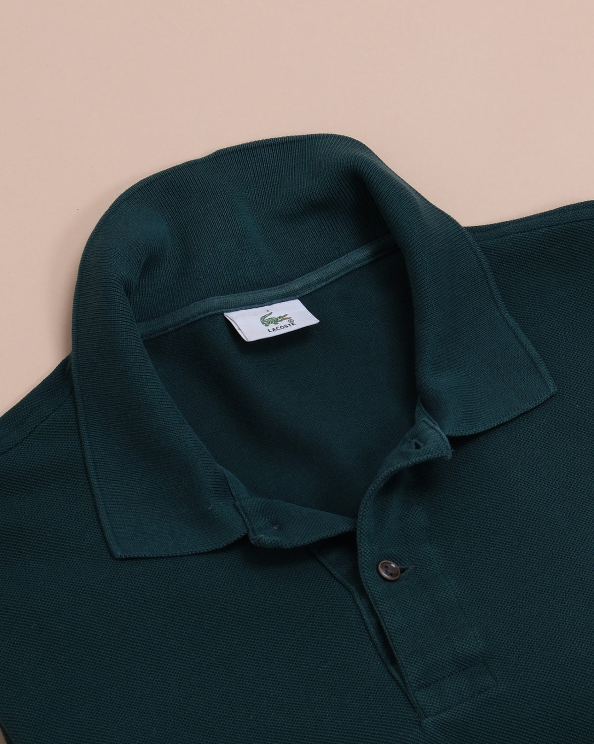 Dark Green Cotton Piqué Polo