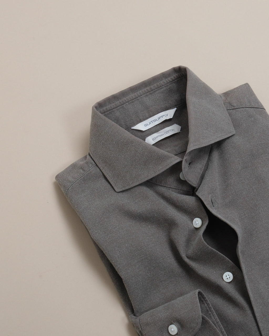 Olive Cotton Flanel Shirt