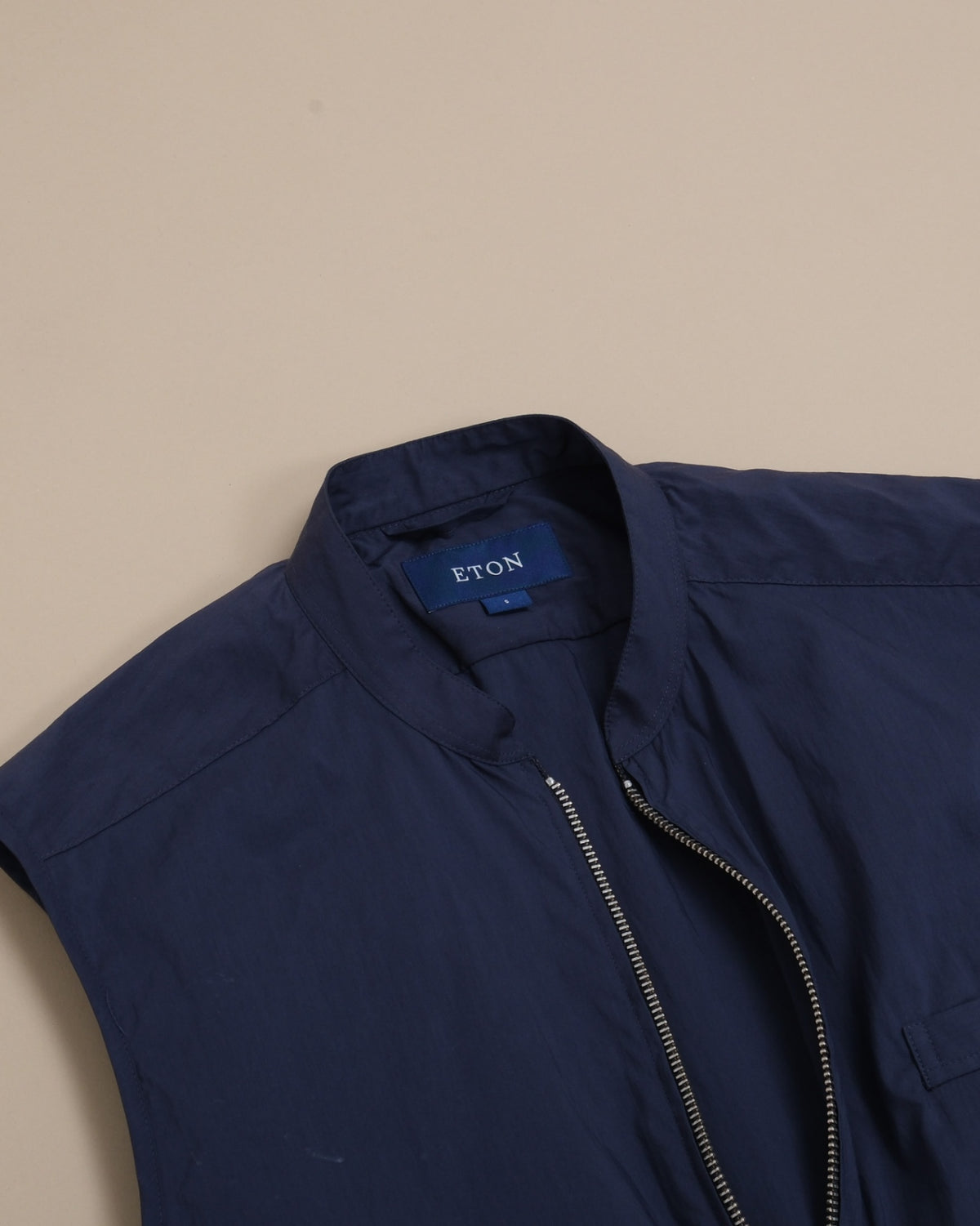 Navy Nylon Unlined Gilet