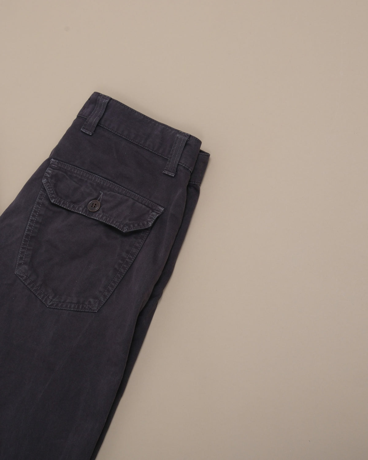 Mole Twill High-Rise Fatigue Trousers