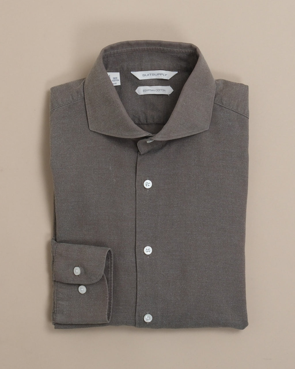 Olive Cotton Flanel Shirt