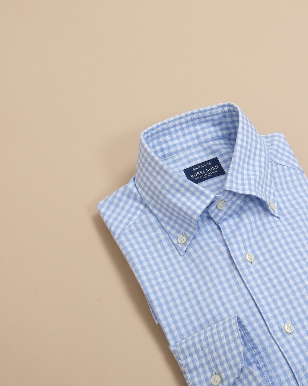 White/Blue Gingham Royal Oxford BD. Shirt