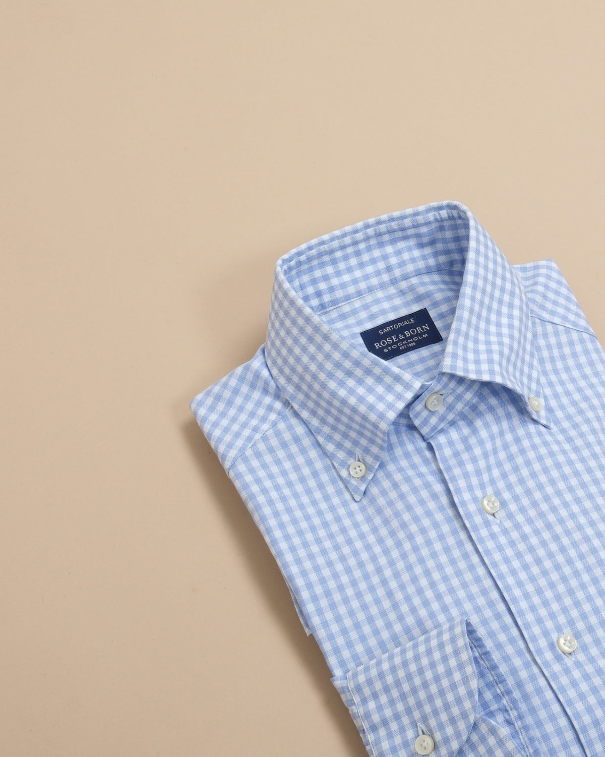 White/Blue Gingham Royal Oxford BD. Shirt