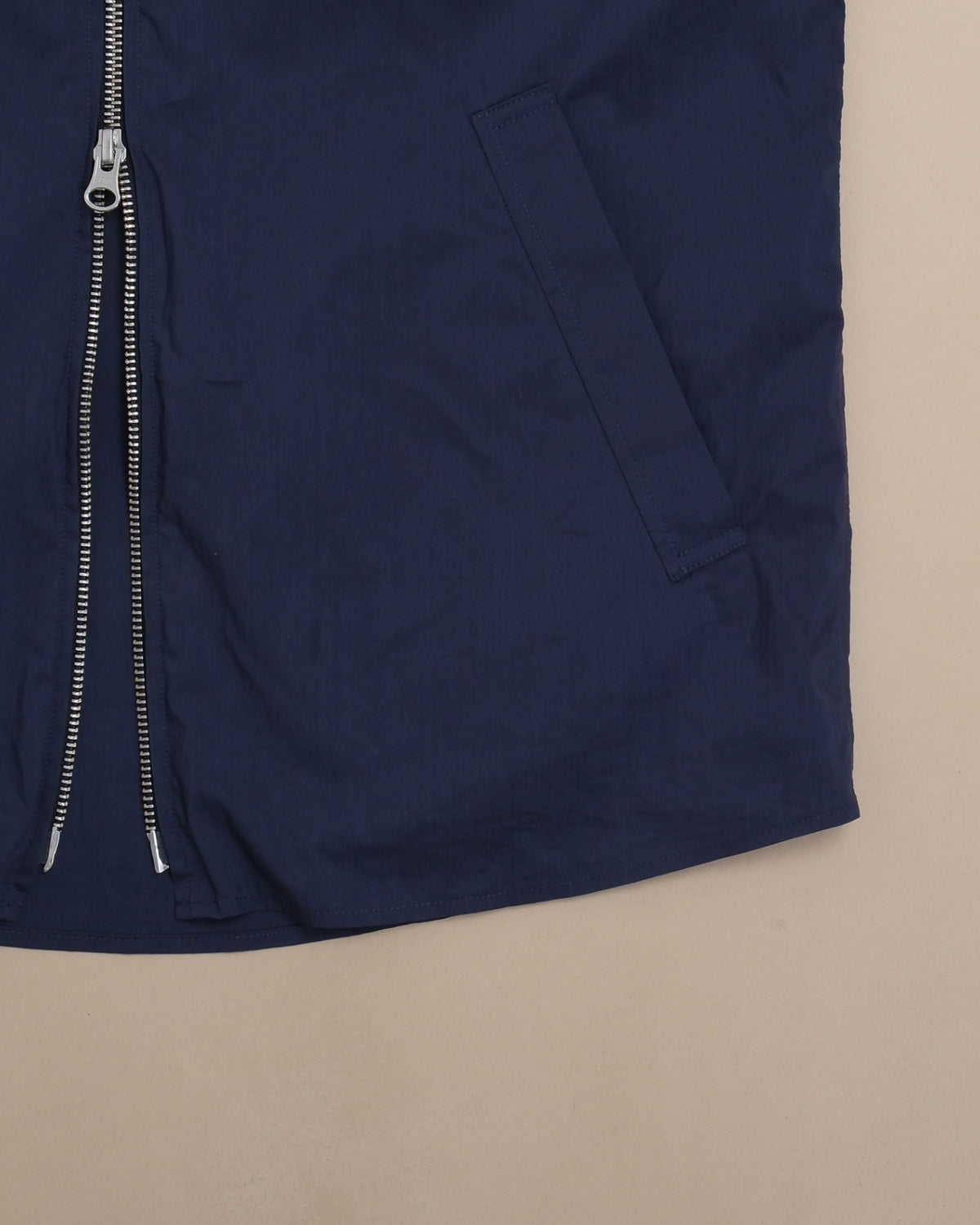 Navy Nylon Unlined Gilet