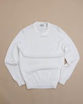 Off-White Virgin Wool Raglan Sweater