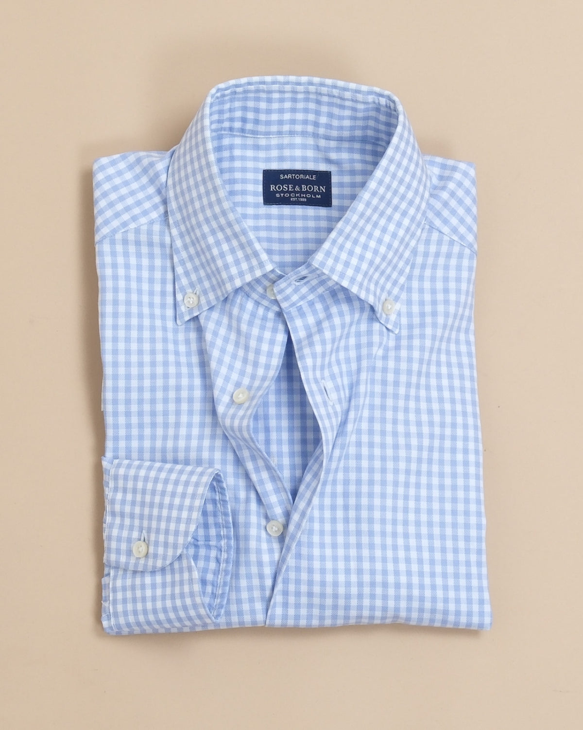 White/Blue Gingham Royal Oxford BD. Shirt
