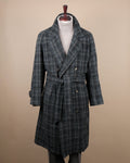 Dark green plaid Wool Overcoat