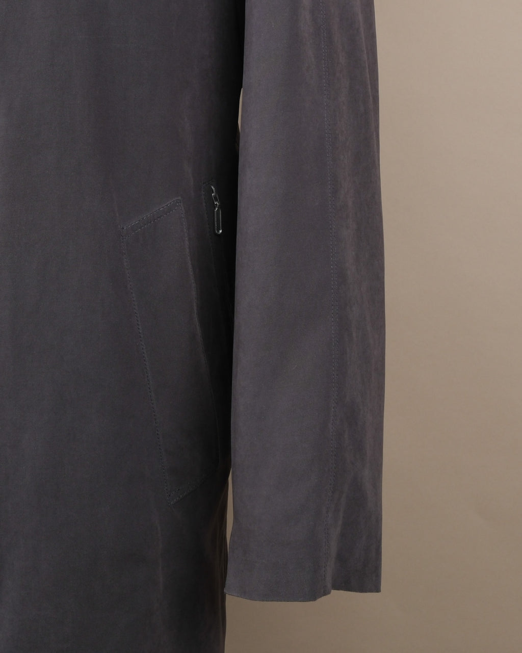 Dark Brown Suede Trench Coat