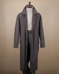 Dark Brown Suede Trench Coat