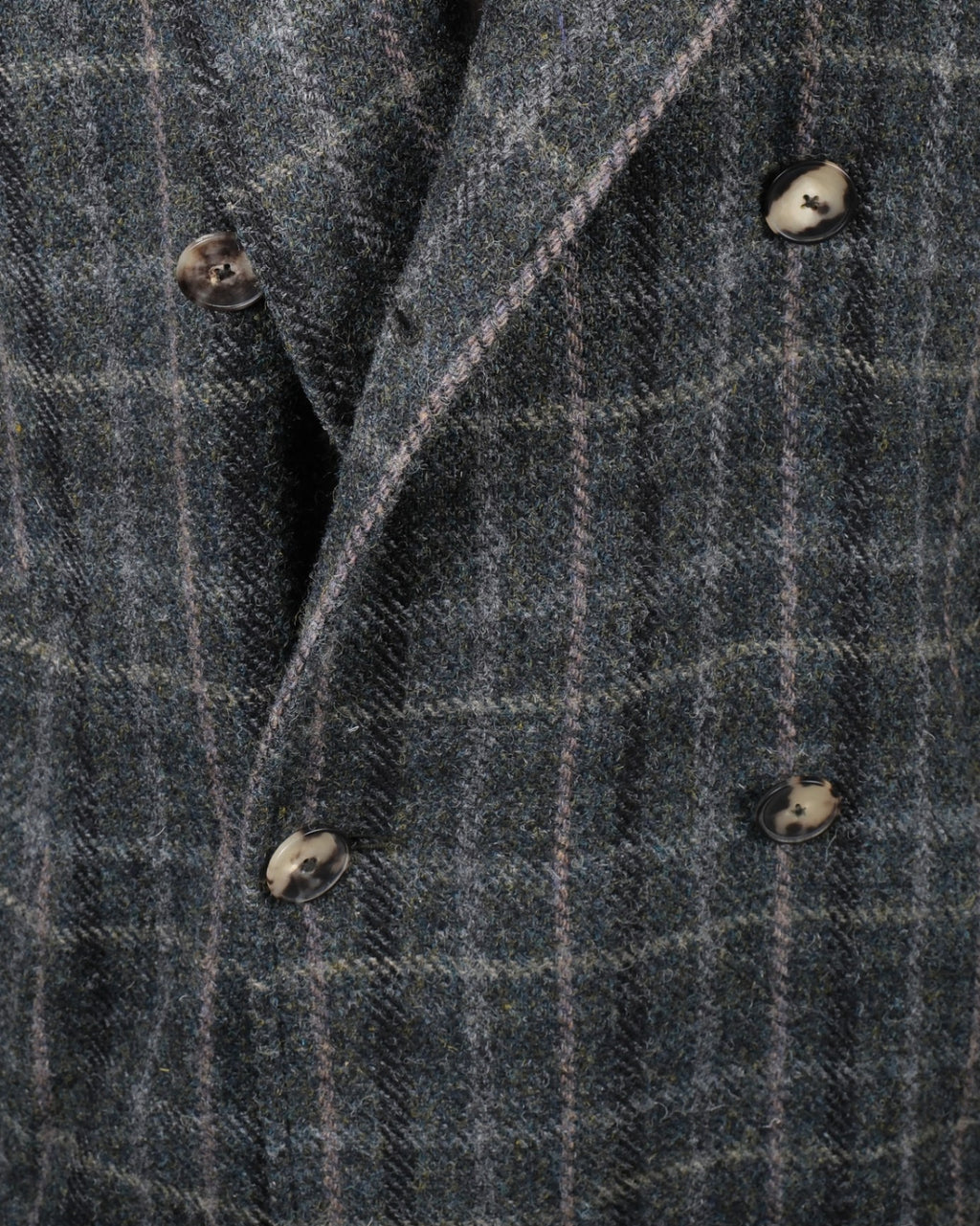Dark green plaid Wool Overcoat