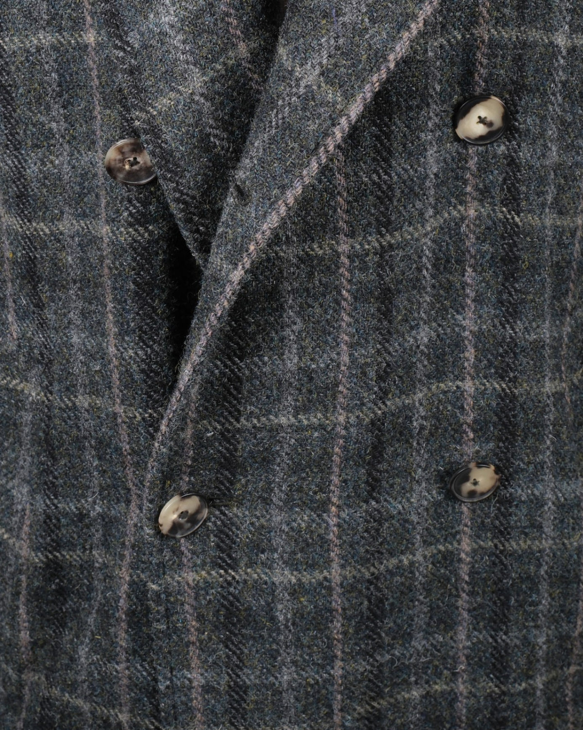 Dark green plaid Wool Overcoat