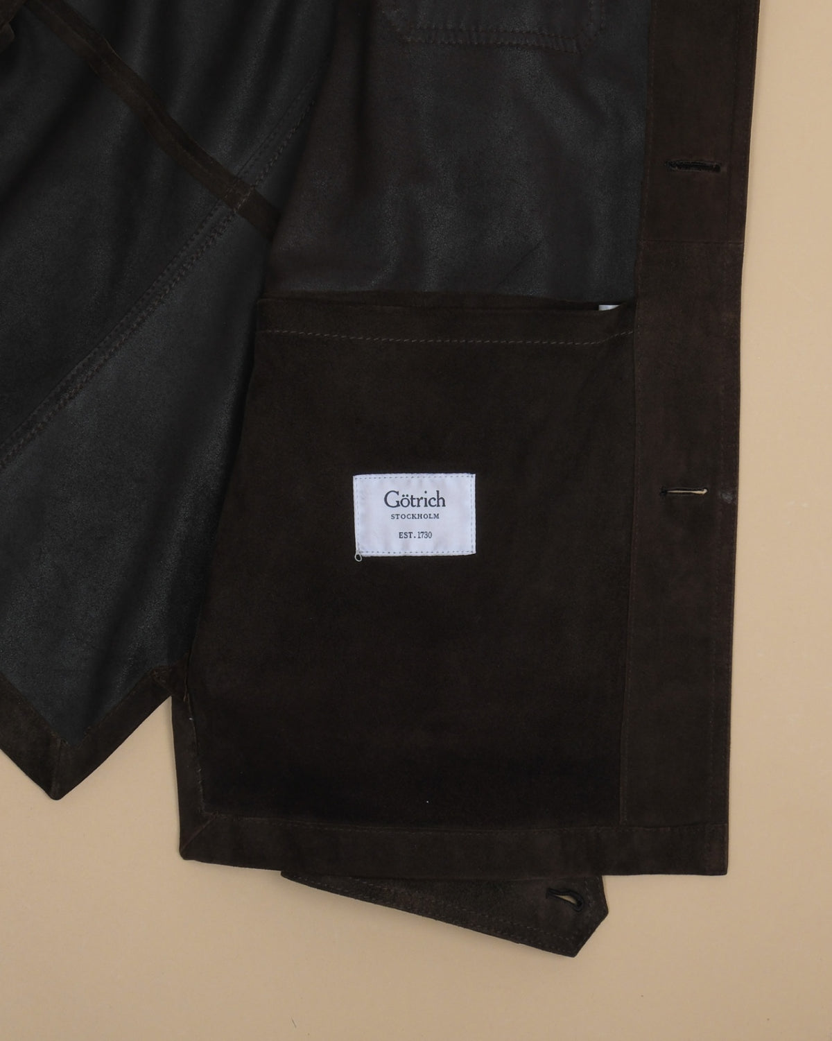 Dark Brown Suede Overshirt