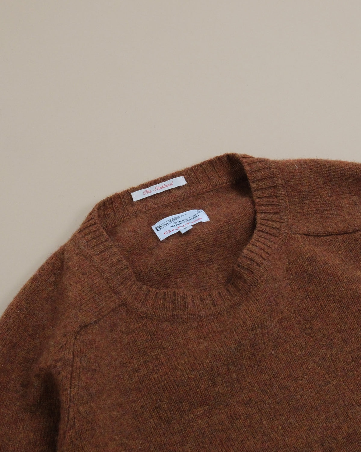 Rust Shetland Saddle Shoulder Crewneck