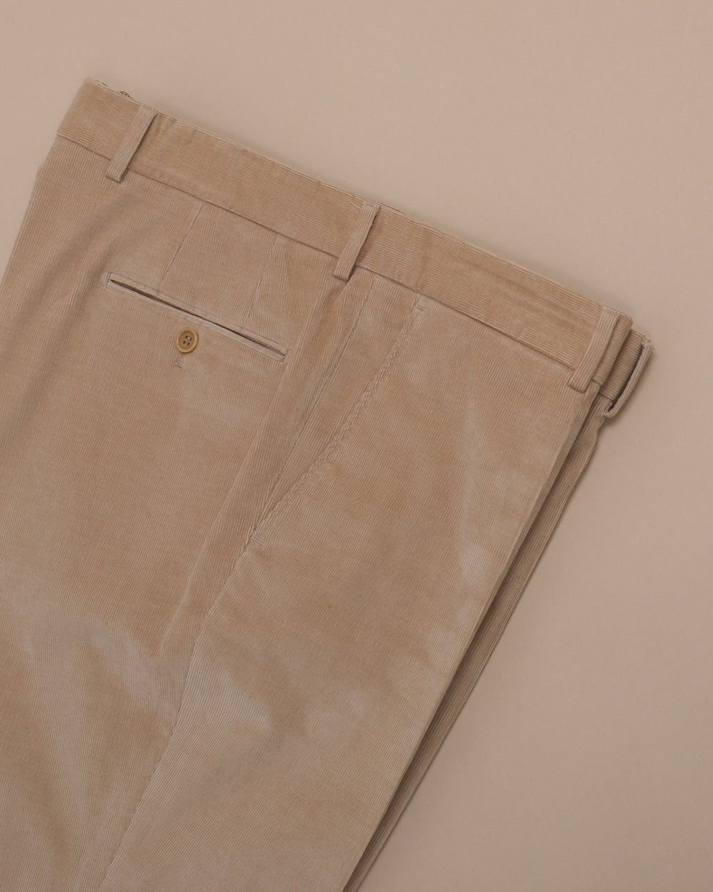Sand Cotton Corduroy Trousers