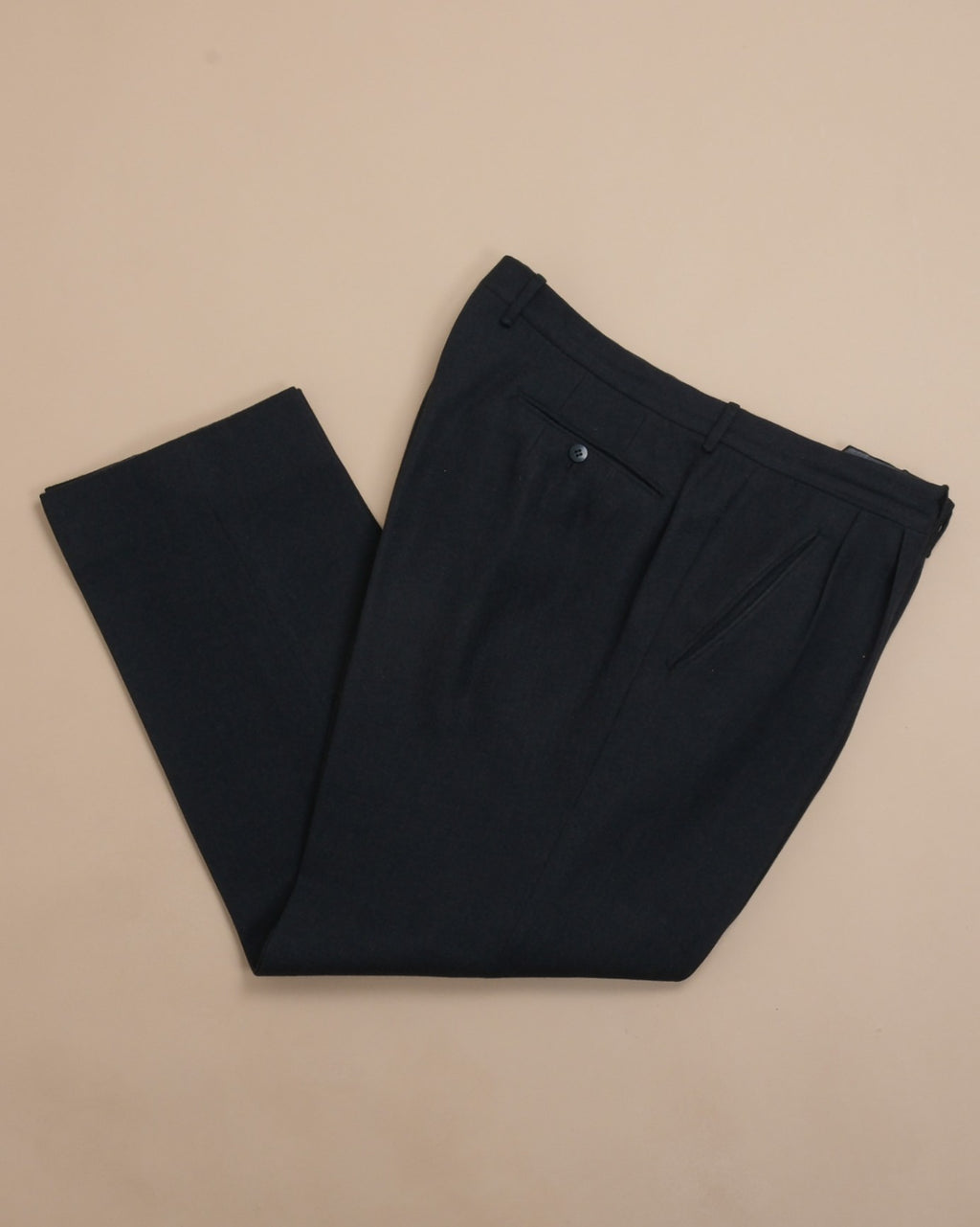 Black Wool blend Trousers