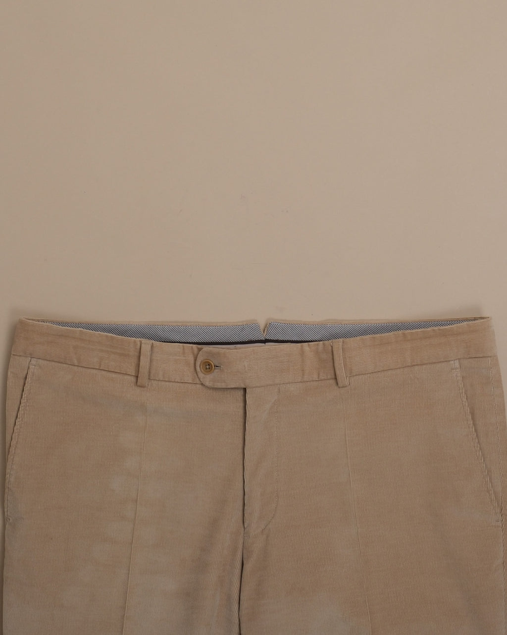 Sand Cotton Corduroy Trousers