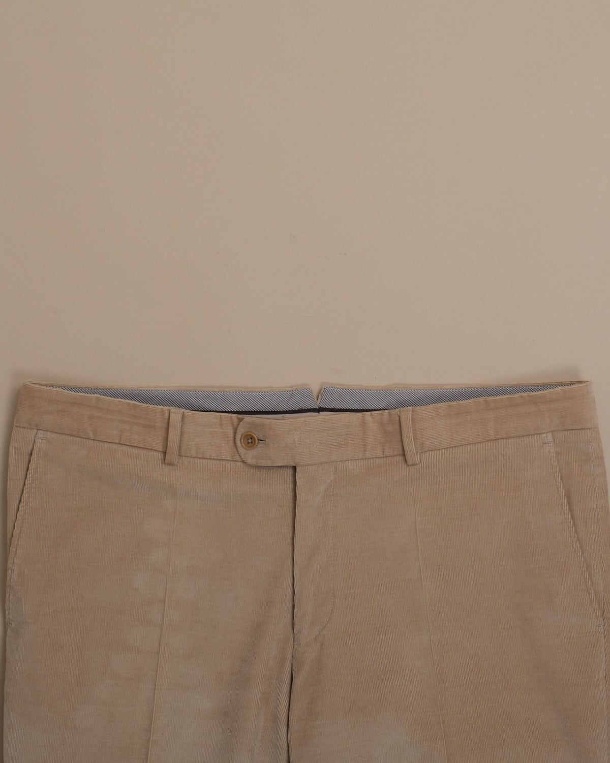 Sand Cotton Corduroy Trousers