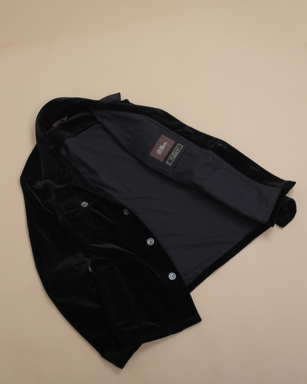 Black Pontoglio Velvet Overshirt