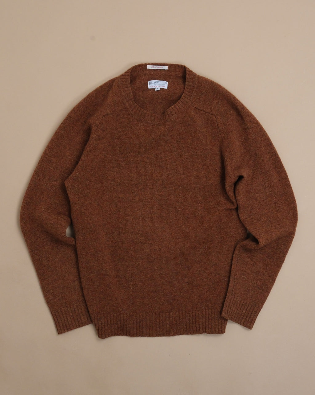 Rust Shetland Saddle Shoulder Crewneck