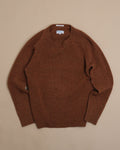 Rust Shetland Saddle Shoulder Crewneck