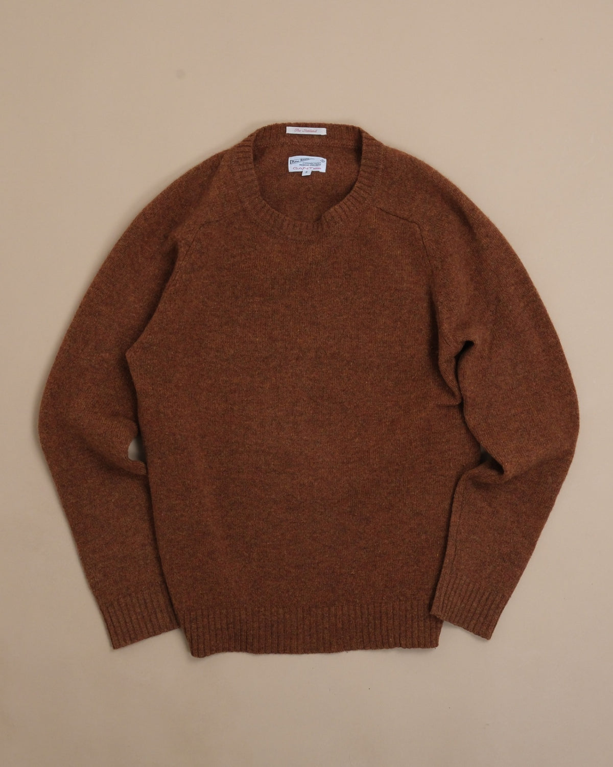 Rust Shetland Saddle Shoulder Crewneck