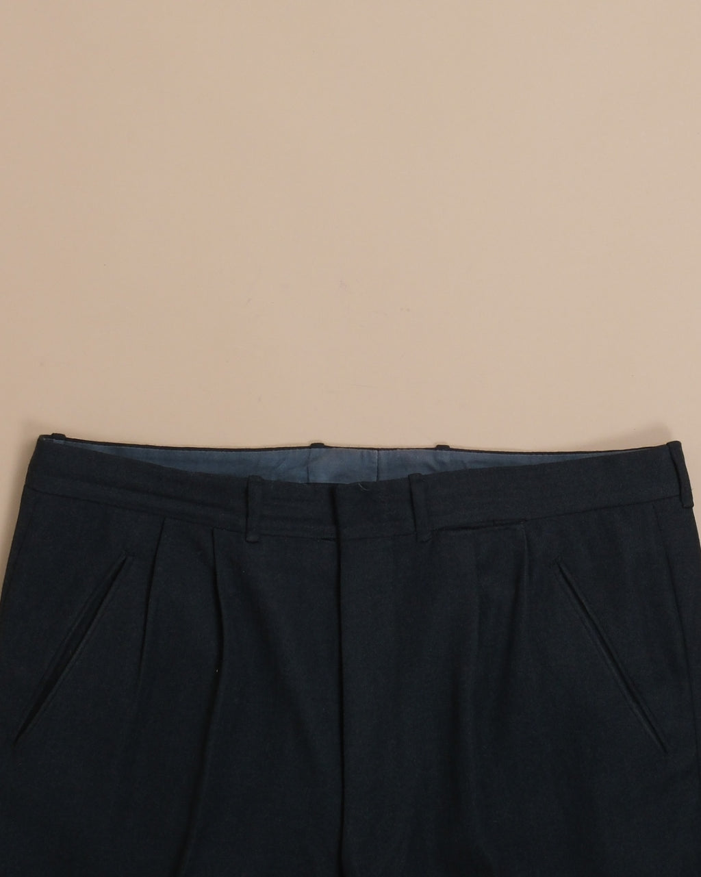 Black Wool blend Trousers