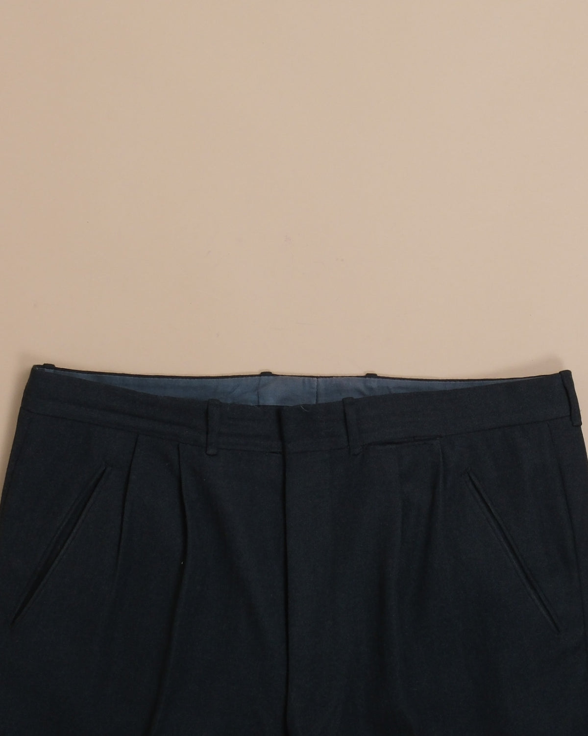 Black Wool blend Trousers