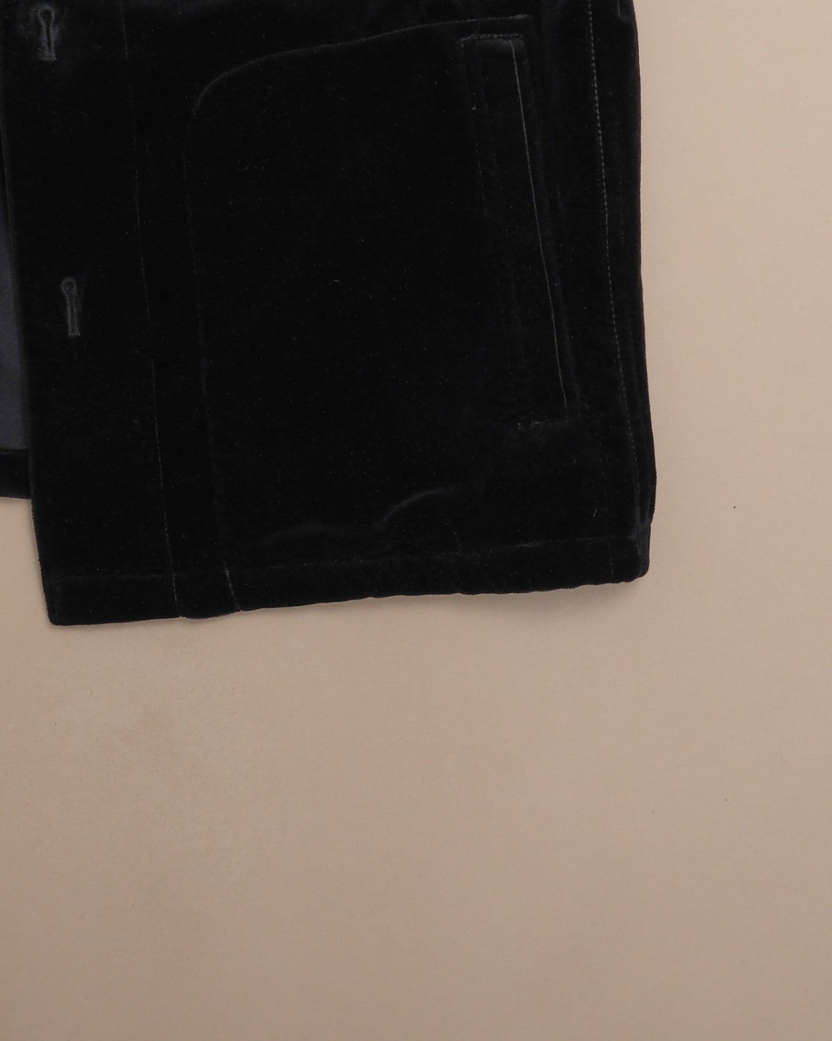Black Pontoglio Velvet Overshirt