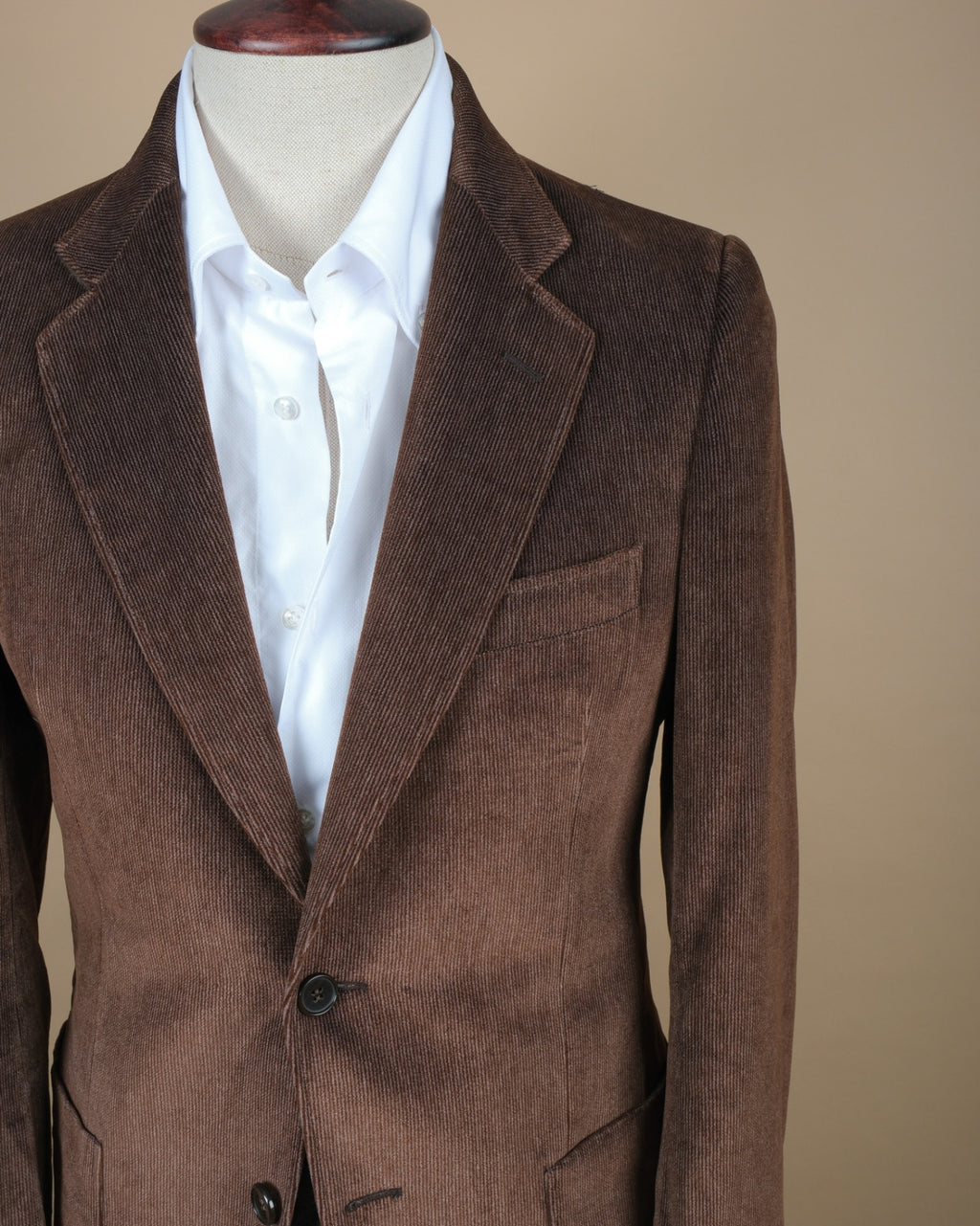 Dark Brown Cotton Corduroy Sports Jacket