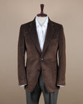 Dark Brown Cotton Corduroy Sports Jacket