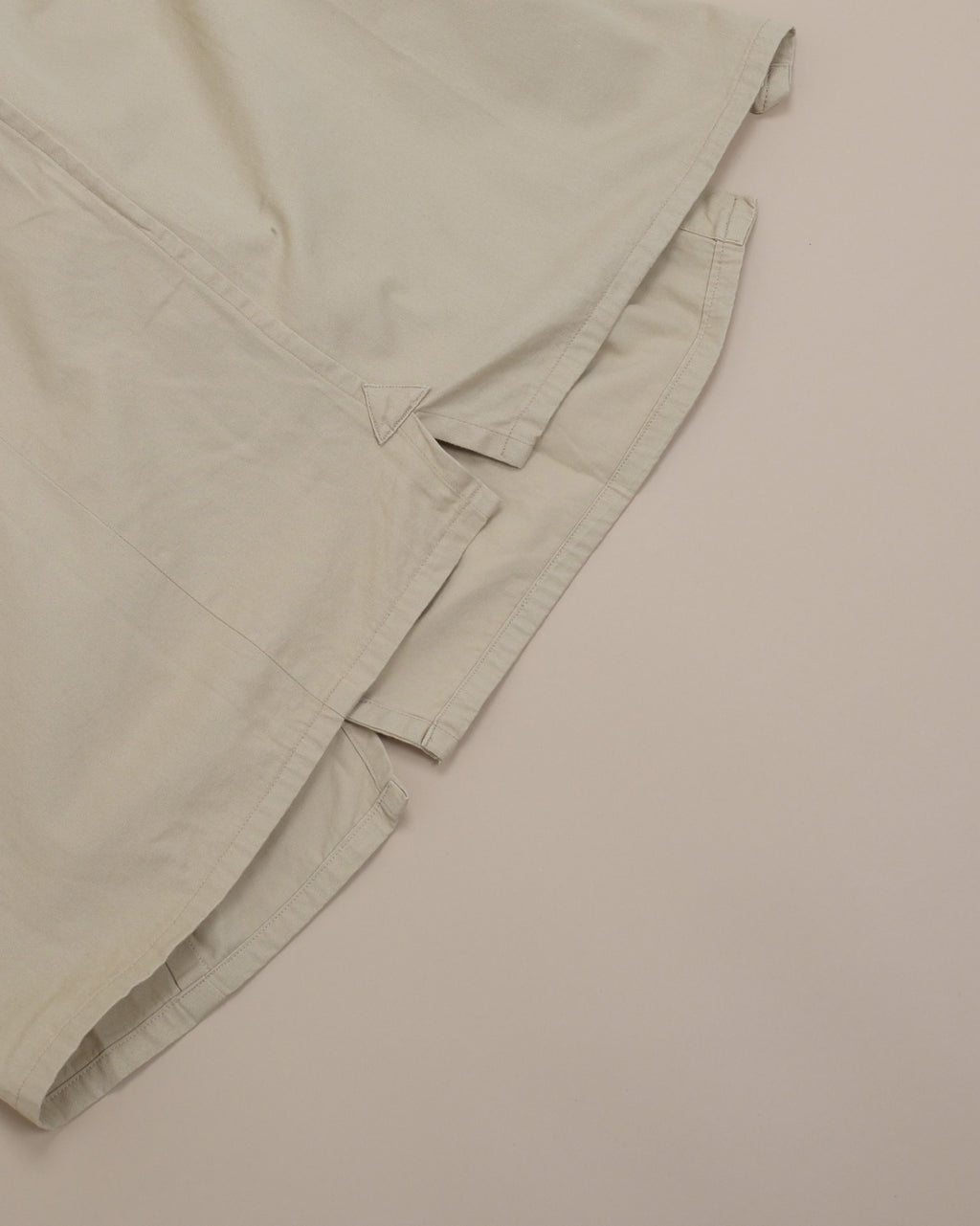 Beige Cotton Twill Utility Shirt