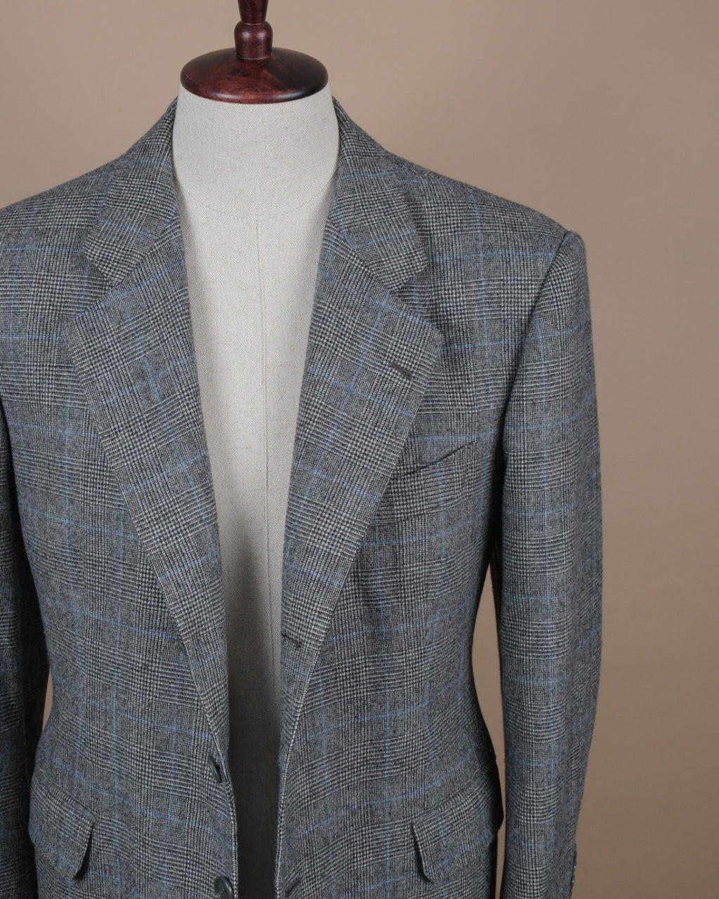 Gray Blue Wool Sports Jacket