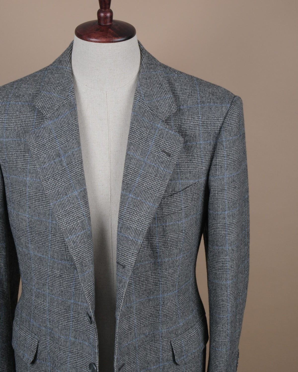 Gray Blue Wool Sports Jacket