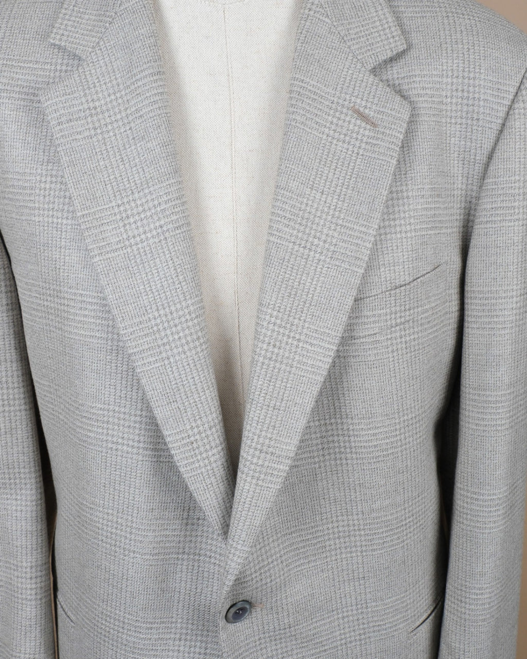 Light Gray Wool Blend Blazer